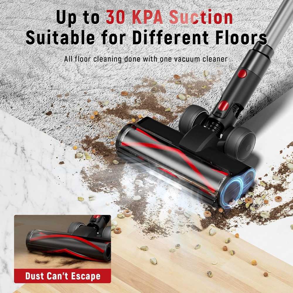 Cordless Vacuum Cleaner for Pet Hair, Carpet, and Hardwood Floors | TekChoice Electronics