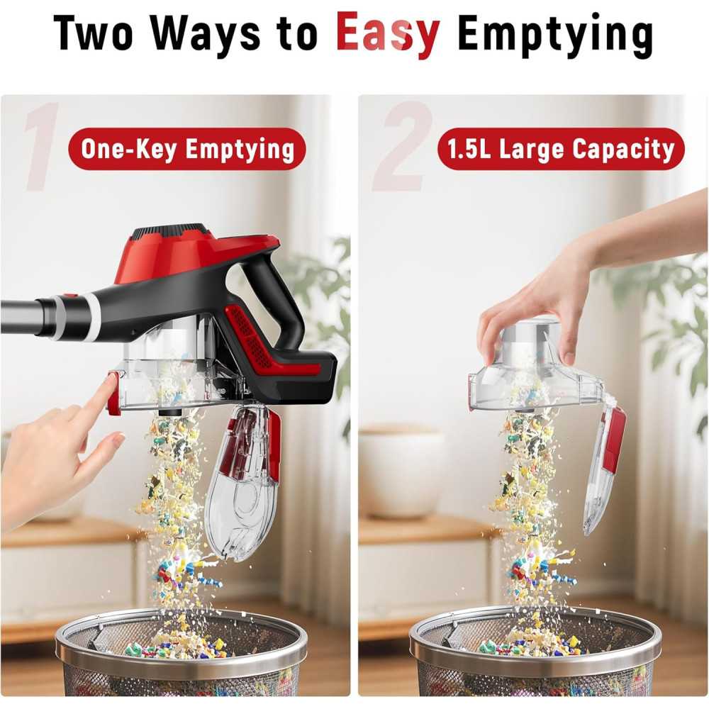 Cordless Vacuum Cleaner for Pet Hair, Carpet, and Hardwood Floors | TekChoice Electronics