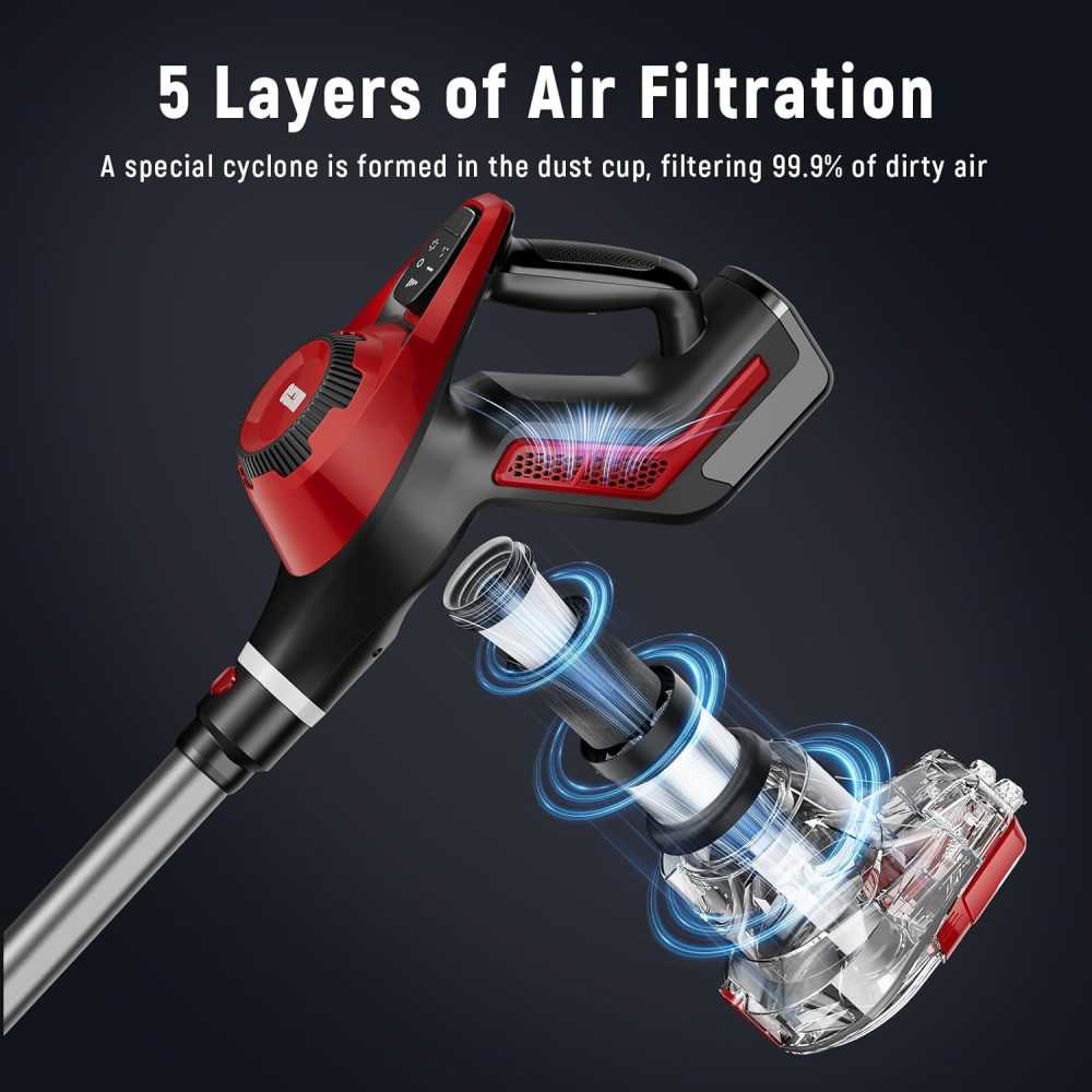 Cordless Vacuum Cleaner for Pet Hair, Carpet, and Hardwood Floors | TekChoice Electronics