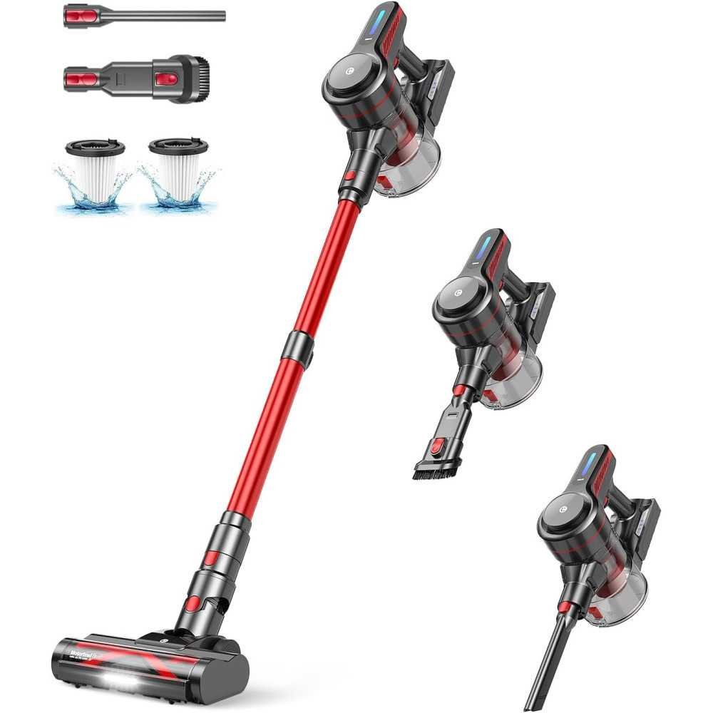 Cordless Vacuum with 45Mins Runtime, Powerful Suction, and Anti-Tangle Tech | TekChoice Electronics
