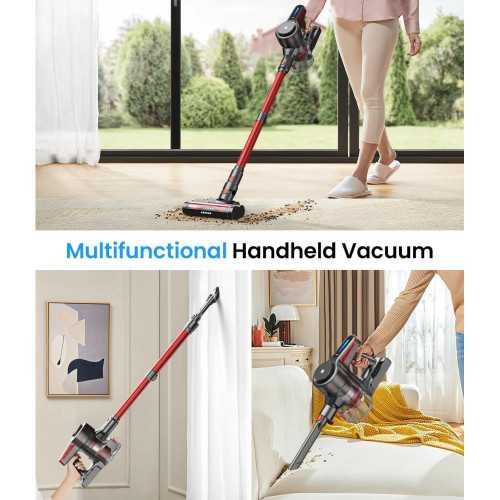 Cordless Vacuum with 45Mins Runtime, Powerful Suction, and Anti-Tangle Tech | TekChoice Electronics