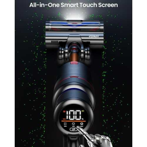 Powerful 45Kpa Cordless Vacuum Cleaner with LED Touch Screen | TekChoice Electronics