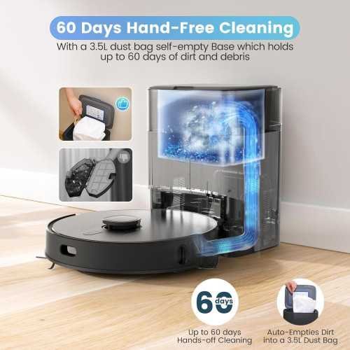 T20+ Robot Vacuum & Mop with Smart Features for Pets, Hard Floors, and Carpets | TekChoice Electronics