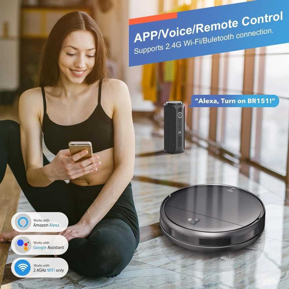 Smart Robot Vacuum and Mop 2-in-1 with WiFi, Schedule, and Self-Charging Feature for Effortless Home Cleaning | TekChoice Electronics