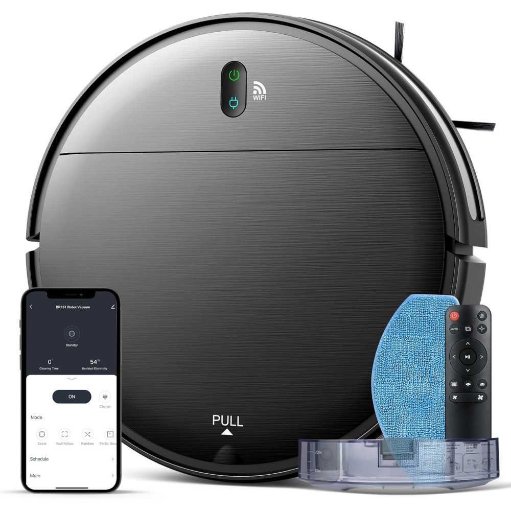 Smart 2-in-1 Robot Vacuum and Mop with Wi-Fi Control and Powerful Suction for Effortless Floor Maintenance | TekChoice Electronics