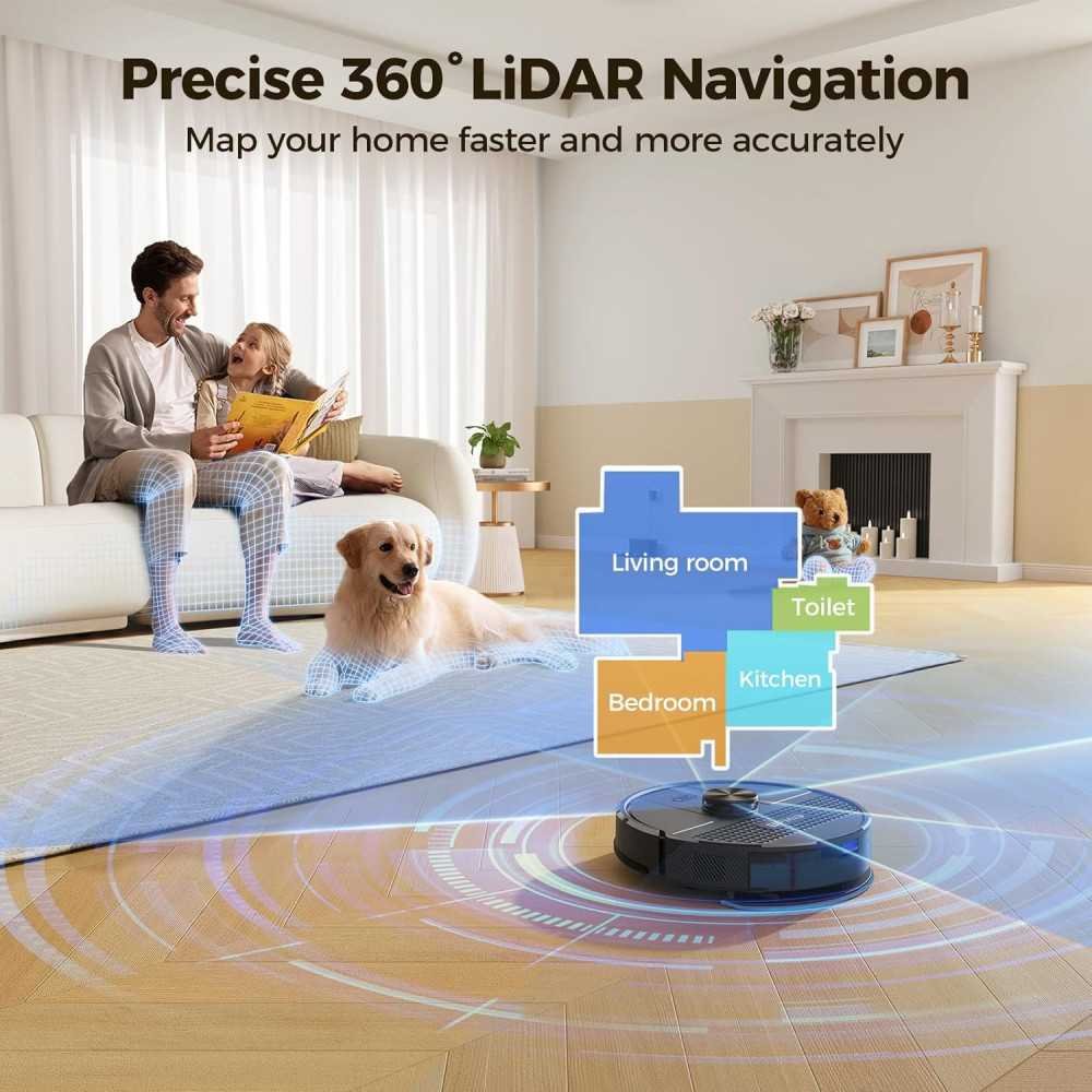 Robot Vacuum and Mop Combo for Effortless Pet Hair Removal and Sparkling Floors | TekChoice Electronics