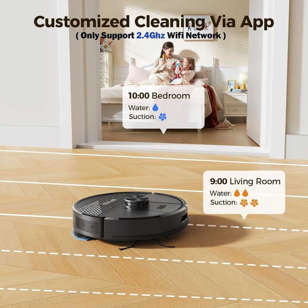 Robot Vacuum and Mop Combo for Effortless Pet Hair Removal and Sparkling Floors | TekChoice Electronics
