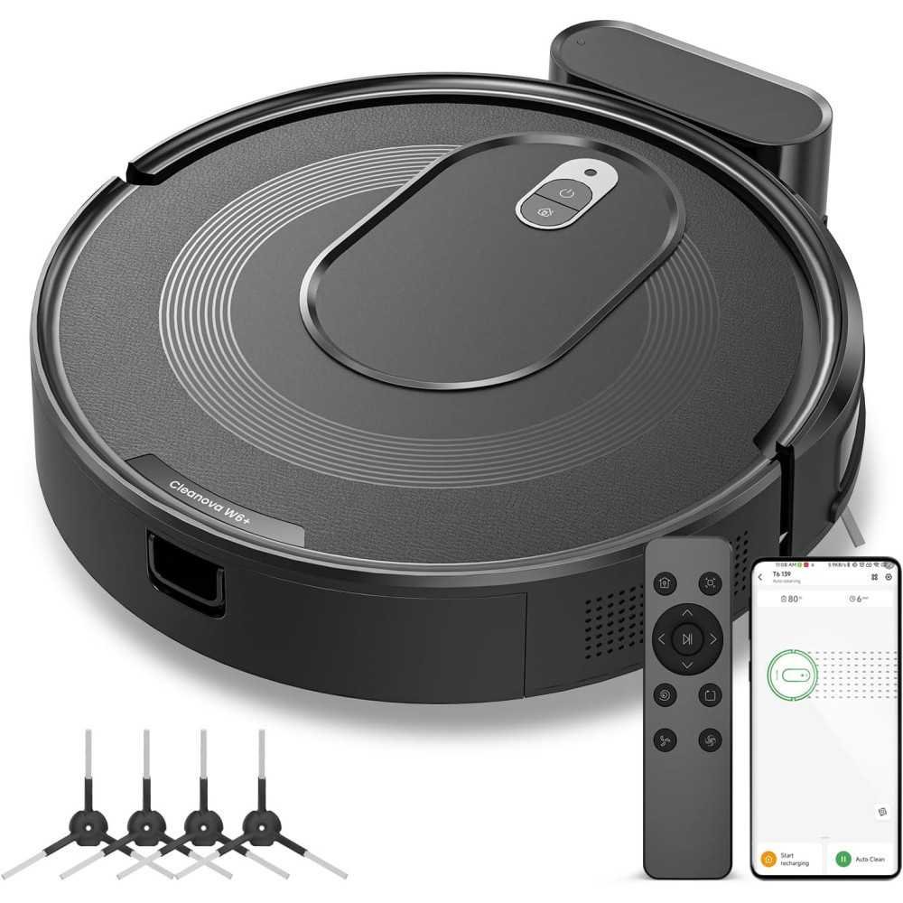 W6+ Robot Vacuum Cleaner Unleashing 2800Pa Suction Power for Pet-Friendly Homes | TekChoice Electronics