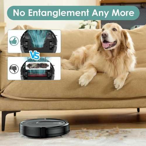 W6+ Robot Vacuum Cleaner Unleashing 2800Pa Suction Power for Pet-Friendly Homes | TekChoice Electronics