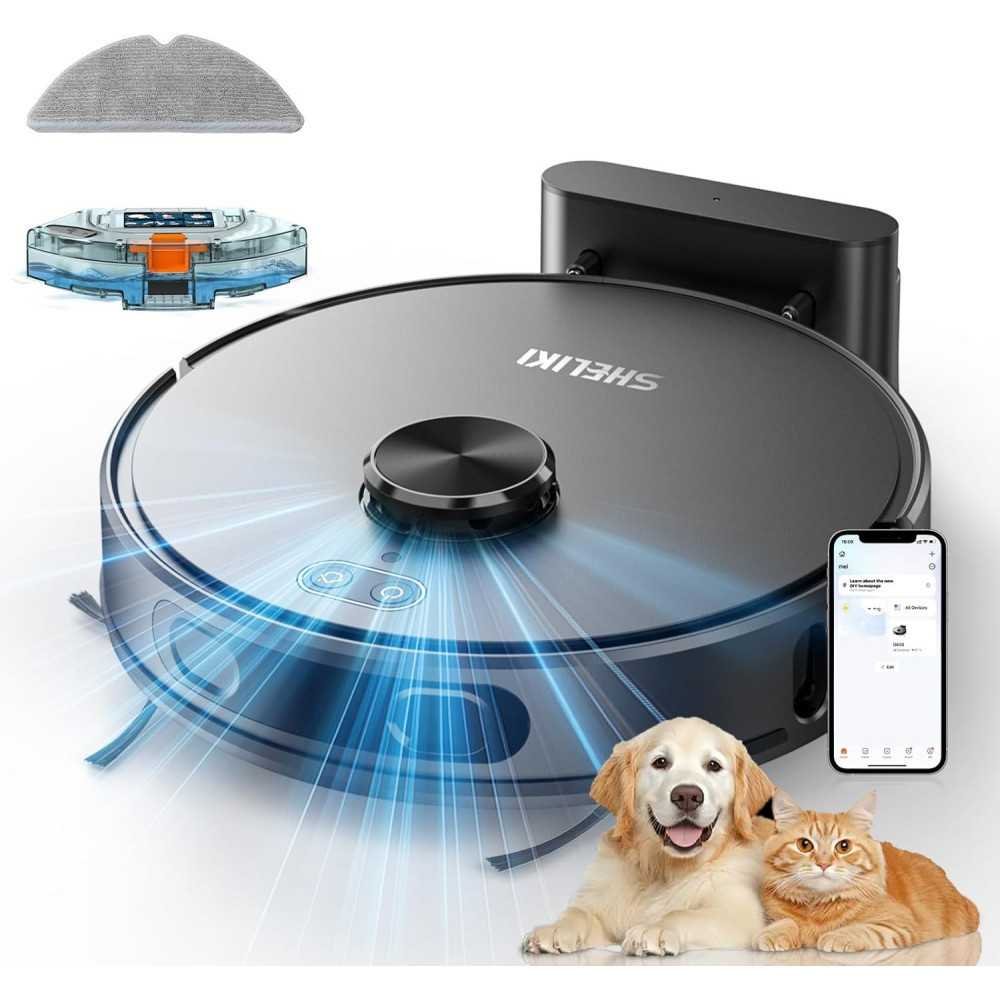 3-in-1 Robot Vacuum and Mop with Smart Mapping Technology and Powerful Suction for Pet Hair and Carpets | TekChoice Electronics