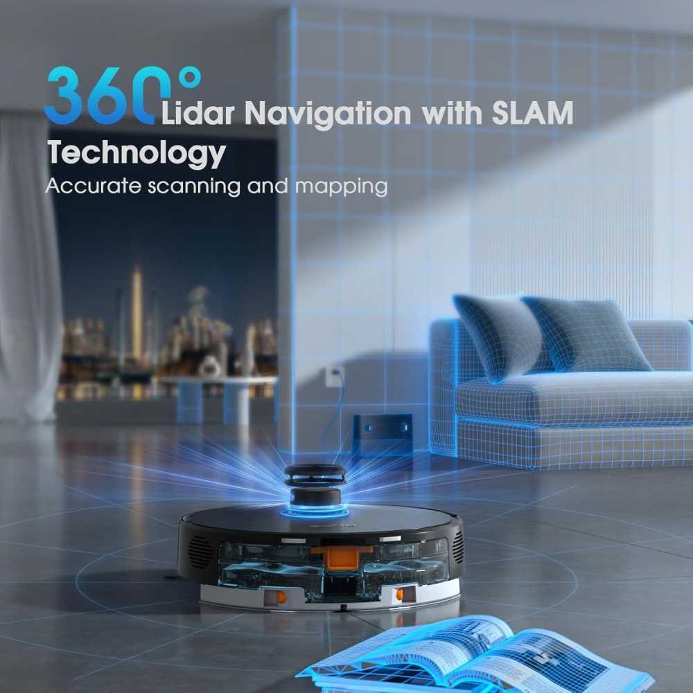 3-in-1 Robot Vacuum and Mop with Smart Mapping Technology and Powerful Suction for Pet Hair and Carpets | TekChoice Electronics