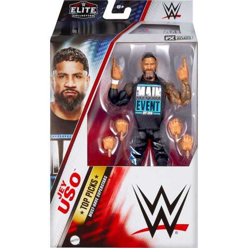 Elite Jey Uso Action Figure Set with Swappable Hands and Ring Gear | TekChoice Electronics