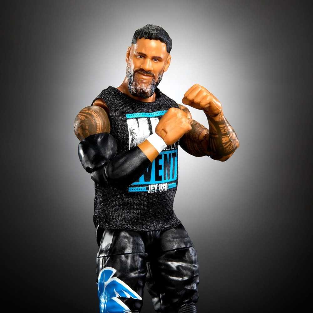 Elite Jey Uso Action Figure Set with Swappable Hands and Ring Gear | TekChoice Electronics