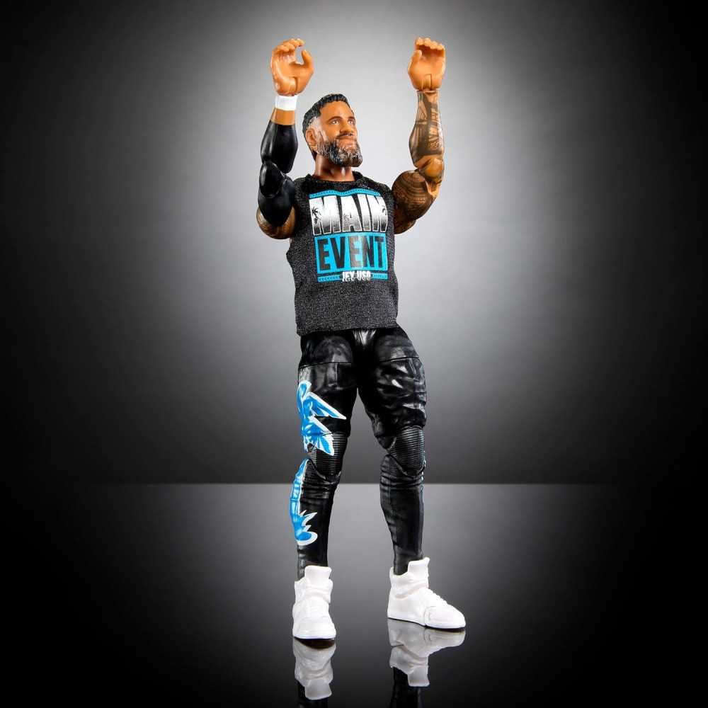 Elite Jey Uso Action Figure Set with Swappable Hands and Ring Gear | TekChoice Electronics