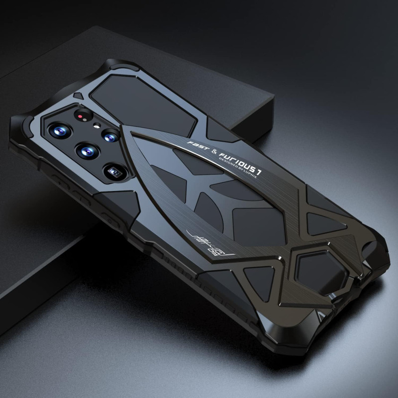 Metal Hard Armor case designed for Samsung S23 Ultra