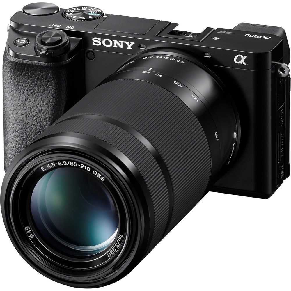 Sony Alpha A6100 Mirrorless Camera with Dual Zoom Lenses - ILCE6100Y/B | TekChoice Electronics