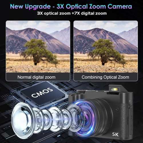 5K WiFi Vlogging Camera for Stunning Photography and Video Content Creation | TekChoice Electronics