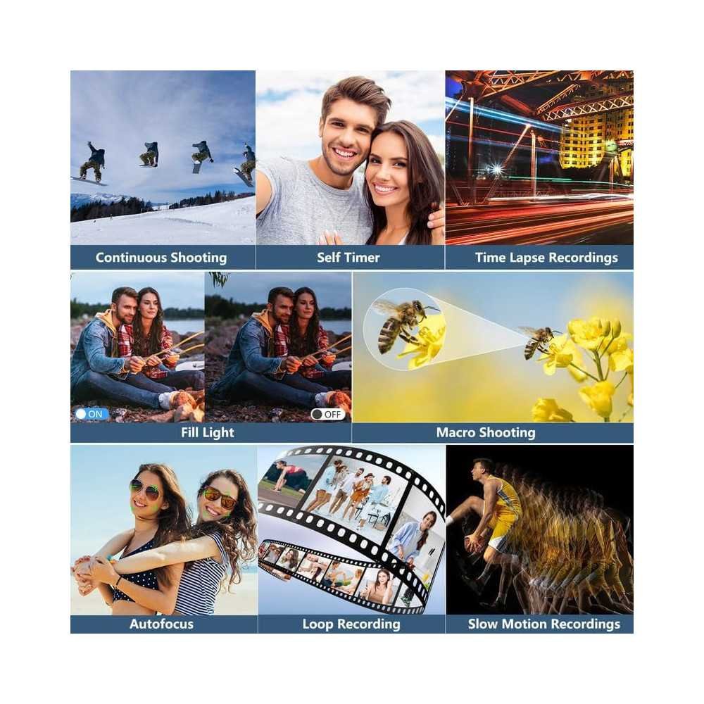 4K Vlogging Camera with 180° Flip Screen and Retro Charm | TekChoice Electronics