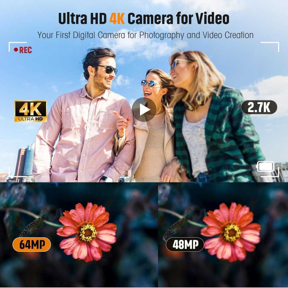 4K Dual Camera Autofocus Vlogging Camera for Stunning YouTube Videos and Travel Photography | TekChoice Electronics