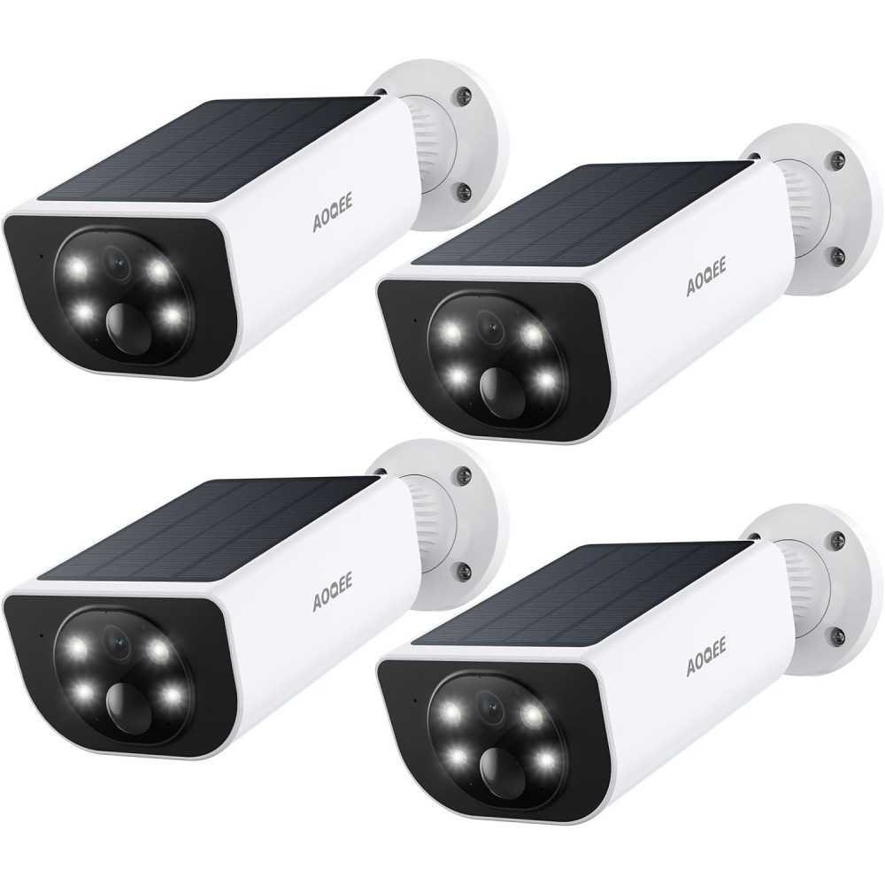 2K Wireless Security Camera with Solar-Powered, AI Motion Detection, Color Night Vision, and Waterproof Protection | TekChoice Electronics