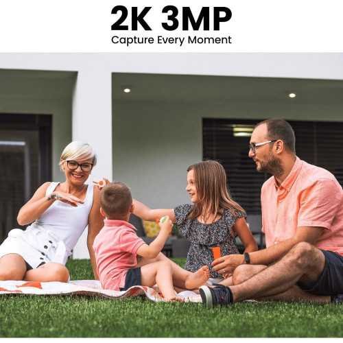 2K Wireless Security Camera with Solar-Powered, AI Motion Detection, Color Night Vision, and Waterproof Protection | TekChoice Electronics
