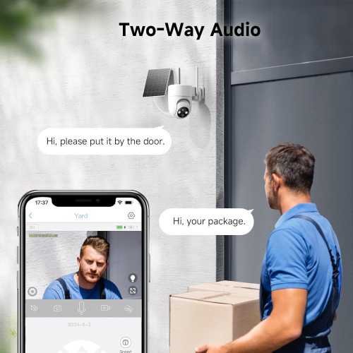 2K Wireless Outdoor Cameras for 360° Coverage, Color Night Vision, and 2-Way Audio | TekChoice Electronics