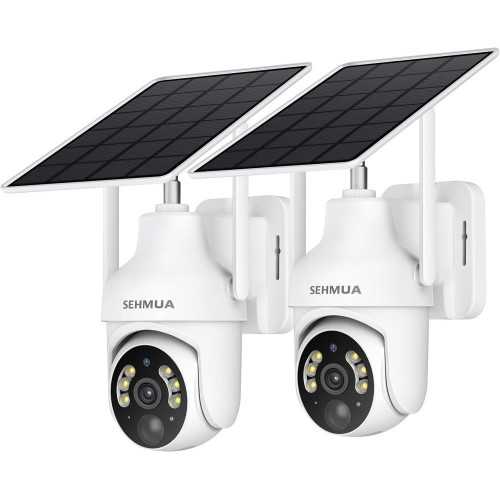 Solar-Powered Outdoor Security Camera with Super-Bright LEDs and 2K Color Night Vision | TekChoice Electronics