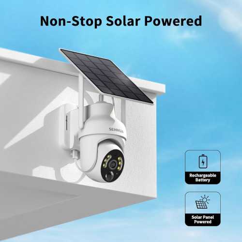 Solar-Powered Outdoor Security Camera with Super-Bright LEDs and 2K Color Night Vision | TekChoice Electronics