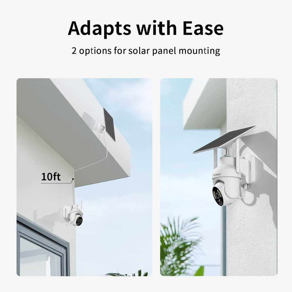 Solar-Powered Outdoor Security Camera with Super-Bright LEDs and 2K Color Night Vision | TekChoice Electronics