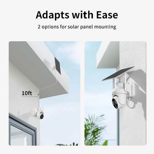 Solar-Powered Outdoor Security Camera with Super-Bright LEDs and 2K Color Night Vision | TekChoice Electronics