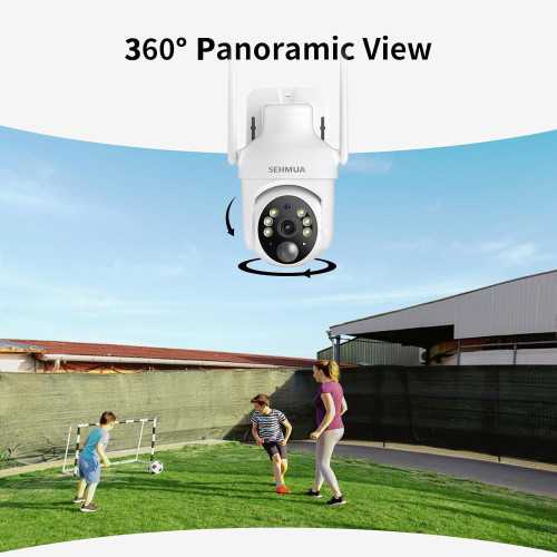 Solar-Powered Outdoor Security Camera with Super-Bright LEDs and 2K Color Night Vision | TekChoice Electronics
