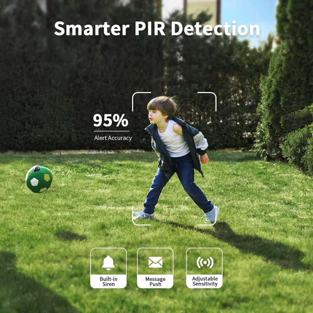 Solar-Powered Outdoor Security Camera with Super-Bright LEDs and 2K Color Night Vision | TekChoice Electronics