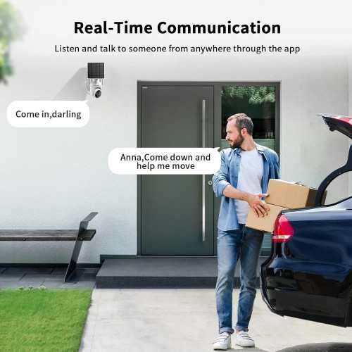 Solar-Powered Outdoor Security Camera with Super-Bright LEDs and 2K Color Night Vision | TekChoice Electronics