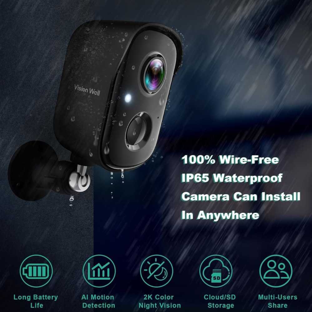 Wireless Security Camera with AI Motion Detection, Color Night Vision, and Two-Way Talk for Complete Peace of Mind | TekChoice Electronics