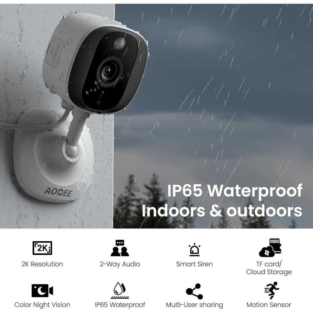 Home 2K Surveillance System for Your Baby, Pet, or Dog with Color Night Vision and Motion Alerts | TekChoice Electronics