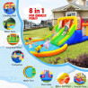 Amazing Inflatable Bounce House w/ 4 Slides & Large Splash Pool