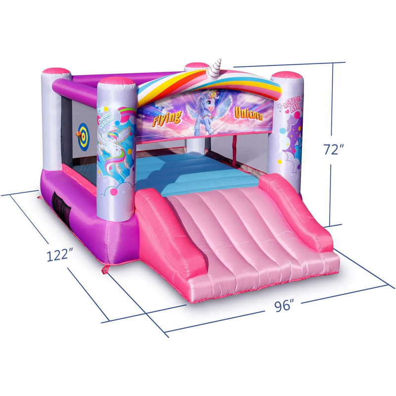 Flying Unicorn Inflatable Bounce House