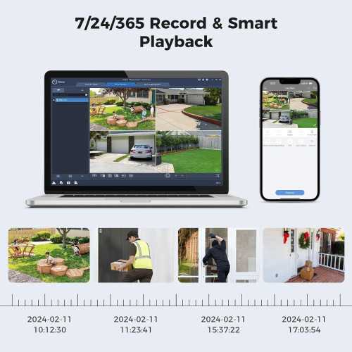 Crystal Clear 4K Surveillance PoE Security Camera System with PTZ Dome Cameras, Human/Vehicle Detection, and 3TB Storage | TekChoice Electronics