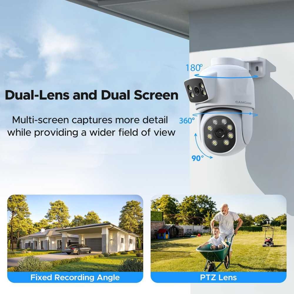 8CH 4MP POE Camera System with Dual Lens, Auto Tracking, Color Night Vision, and 2-Way Audio - No Monthly Fees | TekChoice Electronics