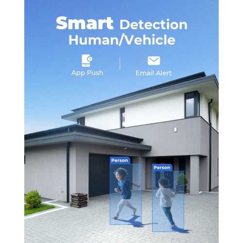 4K Security Camera System with Person & Vehicle Detection for Continuous Monitoring | TekChoice Electronics