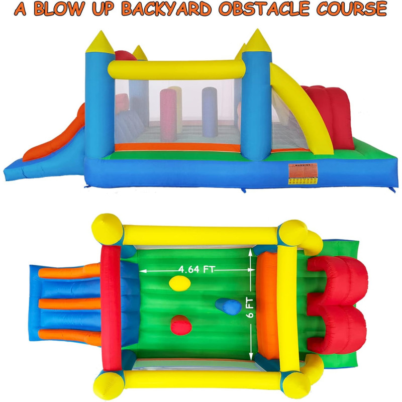 Kids Inflatable Obstacle Bounce House