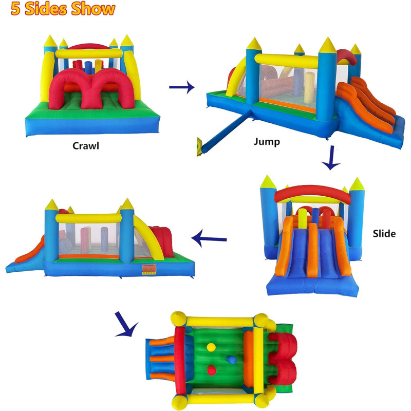 Kids Inflatable Obstacle Bounce House