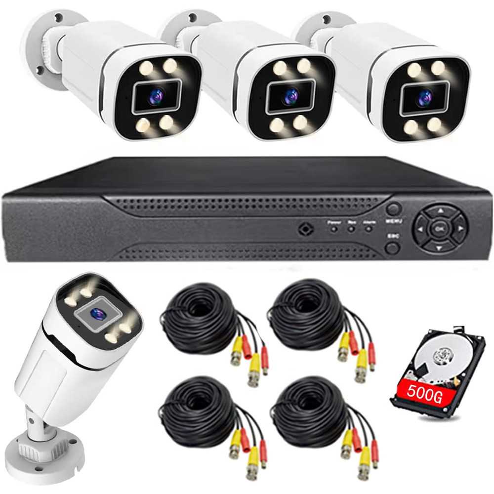 Complete 4Ch DVR Security Kit with 1080P Waterproof Cameras and Color Night Vision | TekChoice Electronics Complete 4Ch DVR Security Kit with 1080P Waterproof Cameras and Color Night Vision | TekChoice Electronics