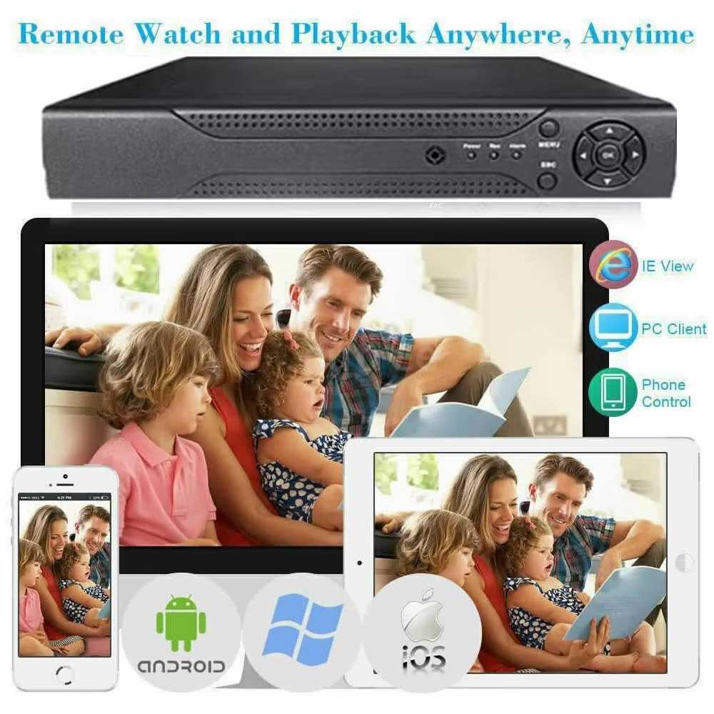 Complete 4Ch DVR Security Kit with 1080P Waterproof Cameras and Color Night Vision | TekChoice Electronics