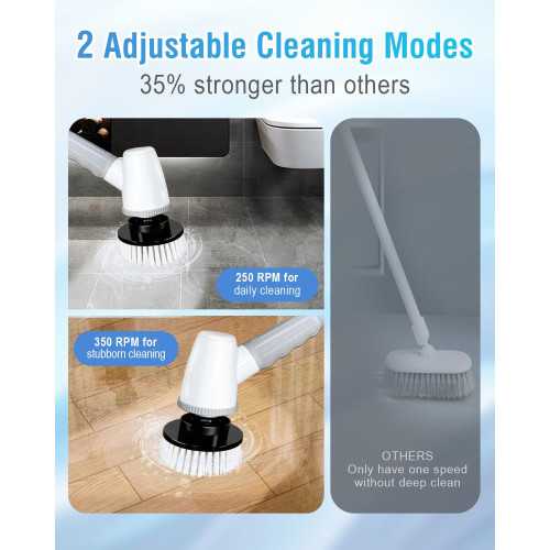 Cordless Electric Spin Scrubber for Effortless Bathroom Cleaning | TekChoice Electronics