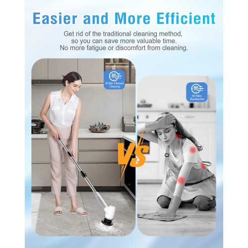 Cordless Electric Spin Scrubber for Effortless Bathroom Cleaning | TekChoice Electronics