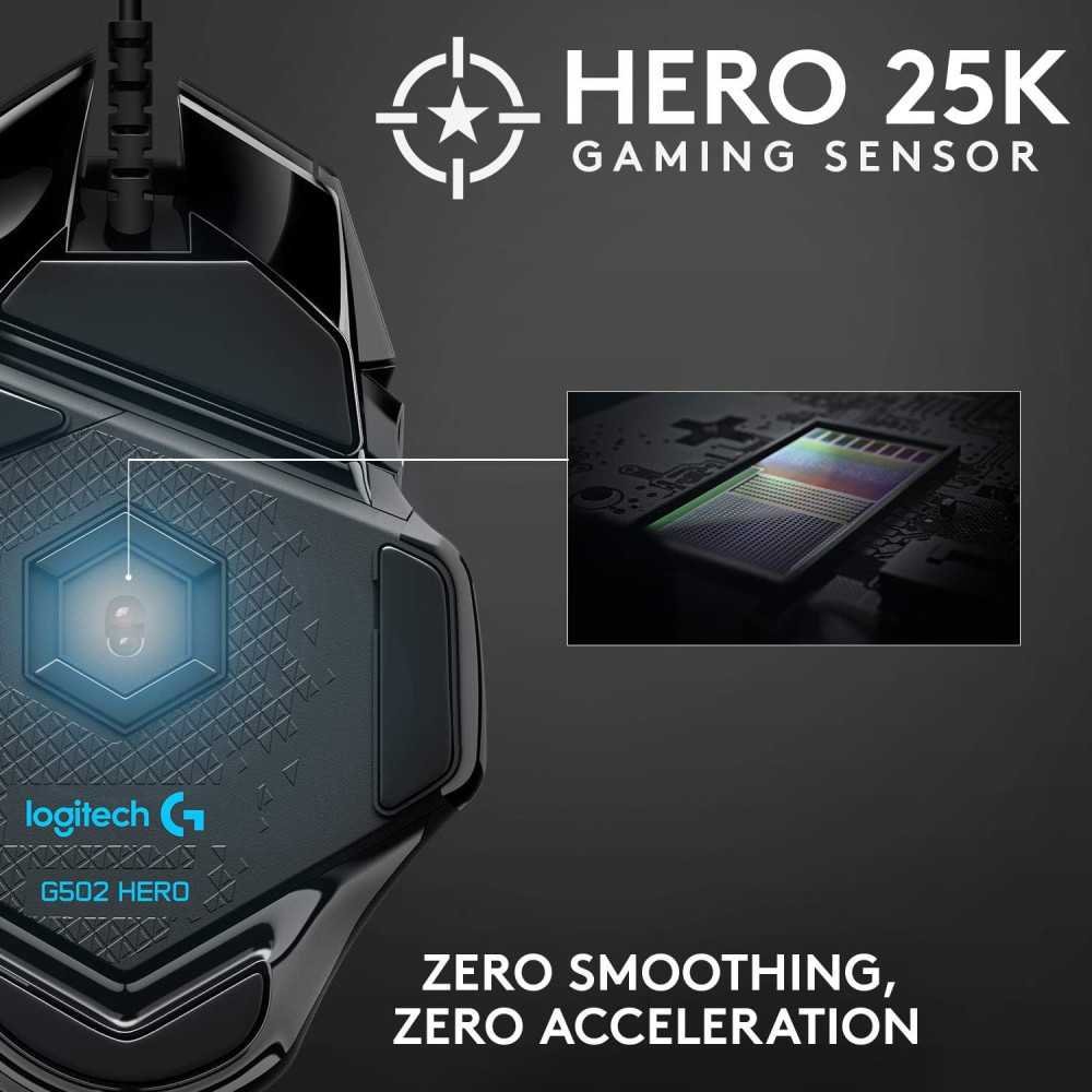 Logitech G502 HERO High Performance Wired Gaming Mouse | TekChoice Electronics