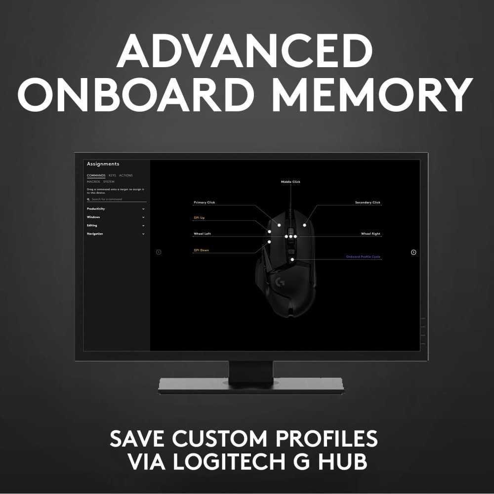 Logitech G502 HERO High Performance Wired Gaming Mouse | TekChoice Electronics