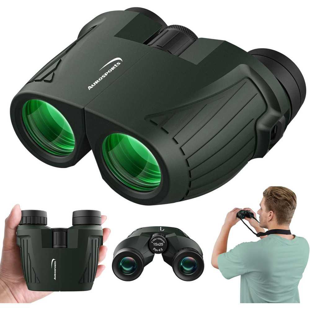 Aurosports 15x25 Compact Binoculars | TekChoice Electronics