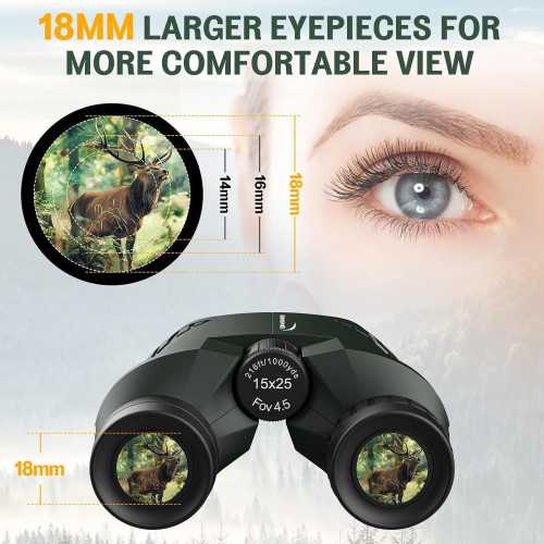 Aurosports 15x25 Compact Binoculars | TekChoice Electronics